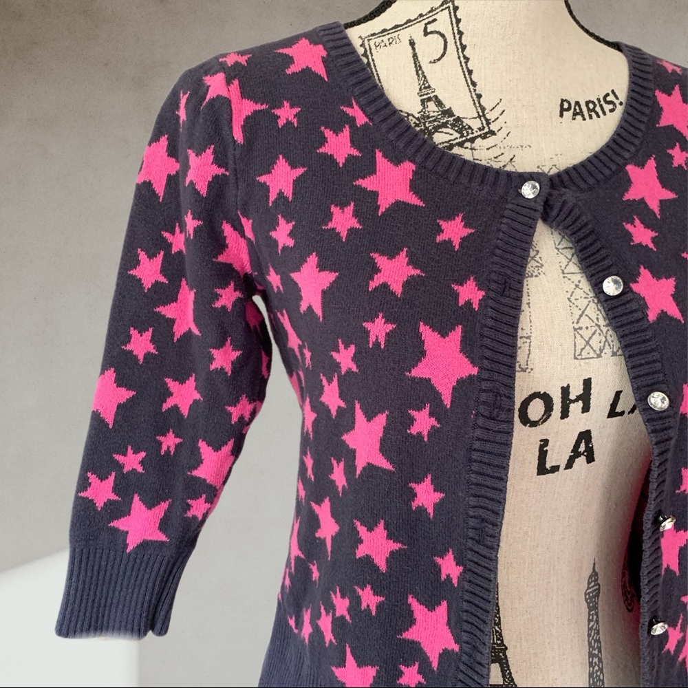 SMUDGE star cardigan XS